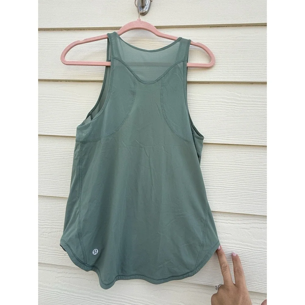 Lululemon Sculpt Tank II Medium Forest Women's Size 6 - Picture 6 of 9
